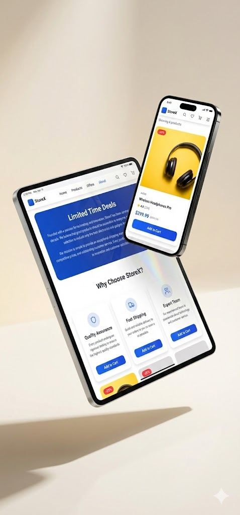 "نظام متجر إلكتروني كامل: إدارة سهلة، تجربة عملاء لا تُنسى"