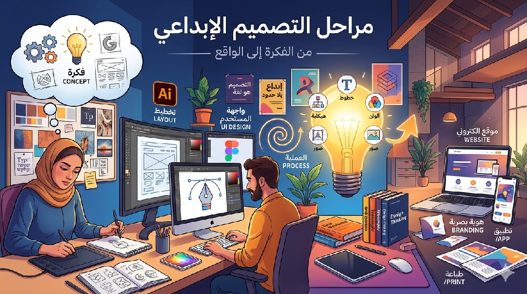 تصميم-لوجو-احترافي-يدوي-بدون-ai